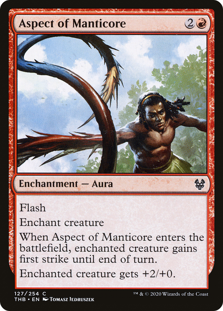 Image of Aspect of Manticore (THB-127) - Theros Beyond Death Foil