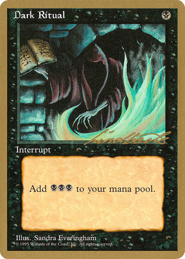 Image of Dark Ritual - 1996 Leon Lindback (4ED) (WCD-) - Pro Tour Collector Set