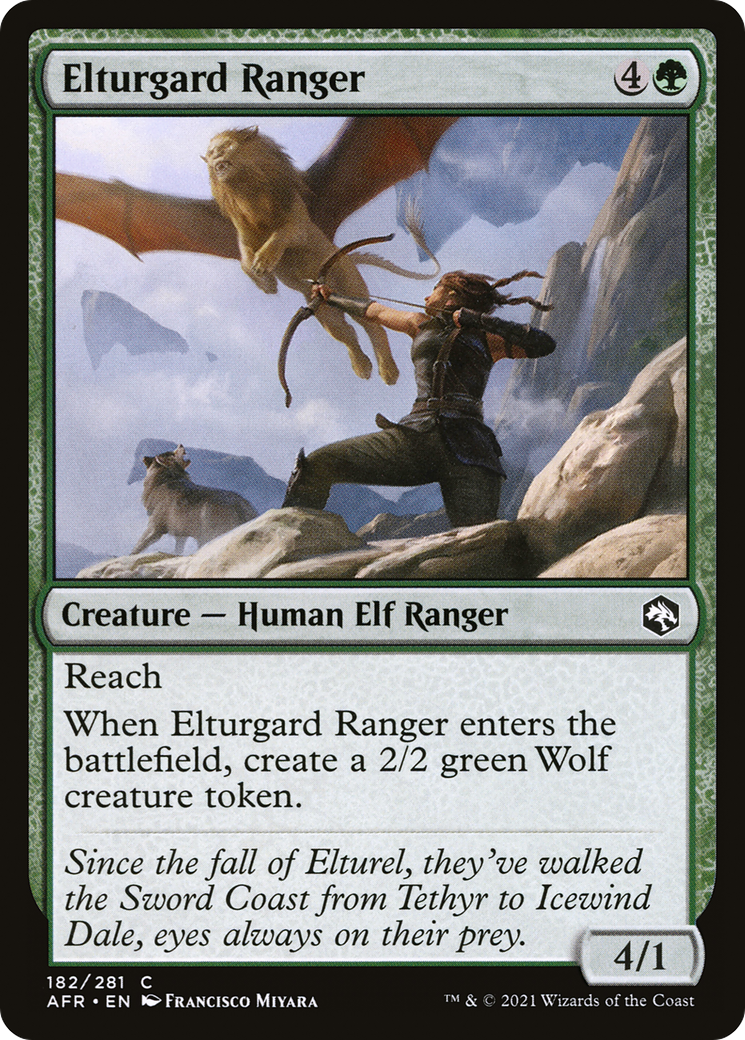 Image of Elturgard Ranger (AFR-182) - Adventures in the Forgotten Realms Foil