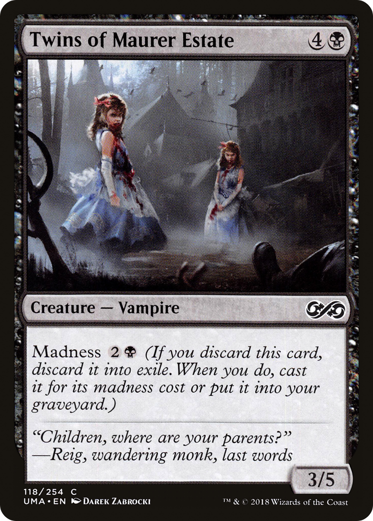 Image of Twins of Maurer Estate (UMA-118) - Ultimate Masters Foil