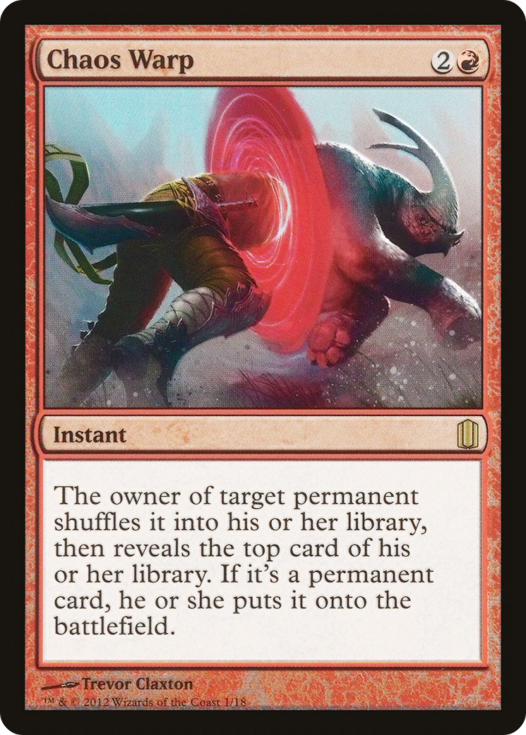 Image of Chaos Warp (CM1-001) - Commander's Arsenal Foil
