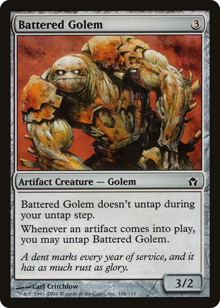 Image of Battered Golem (5DN-106) - Fifth Dawn Foil