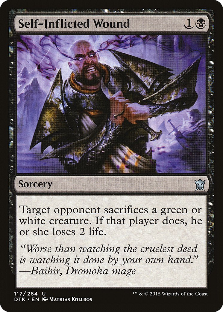 Image of Self-Inflicted Wound (DTK-117) - Dragons of Tarkir