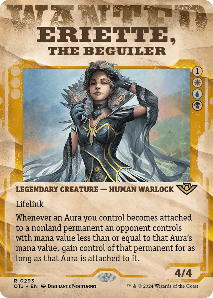Image of Eriette, the Beguiler (Showcase) (OTJ-293) - Outlaws of Thunder Junction: (Showcase) (Borderless) Foil