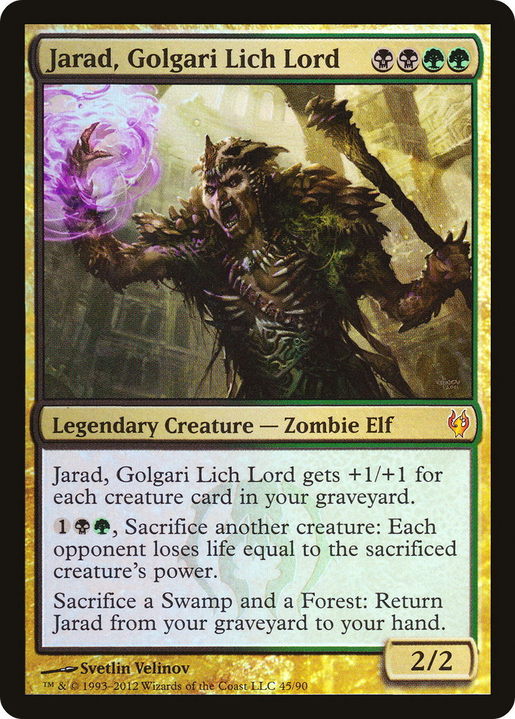 Image of Jarad, Golgari Lich Lord (DDJ-045) - Duel Decks: Izzet vs. Golgari Foil