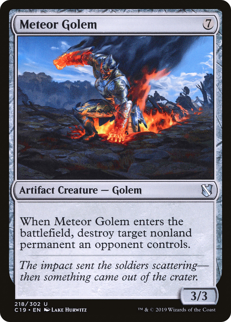 Image of Meteor Golem (C19-218) - Commander 2019