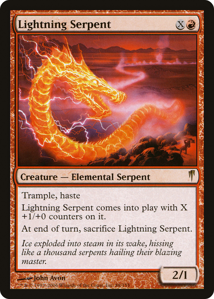 Image of Lightning Serpent (CSP-088) - Coldsnap Foil