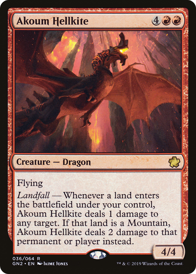 Image of Akoum Hellkite (GN2-036) - Game Night 2019