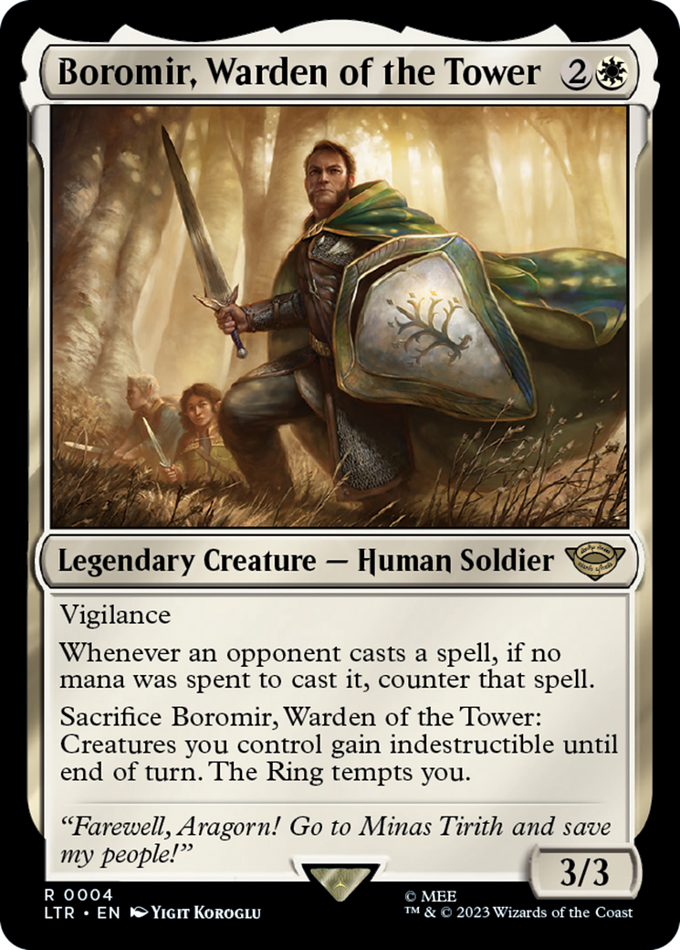 Image of Boromir, Warden of the Tower (LTR-004) - The Lord of the Rings: Tales of Middle-earth