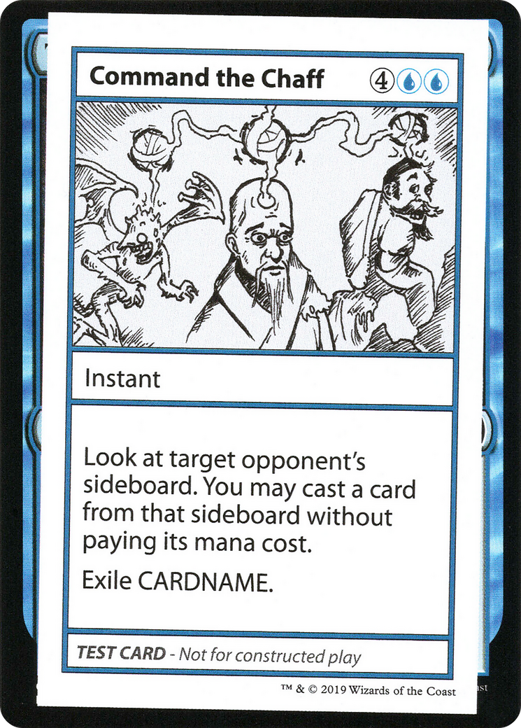 Image of Command the Chaff (No PW Symbol) (CMB1-) - Mystery Booster Playtest Cards 2021