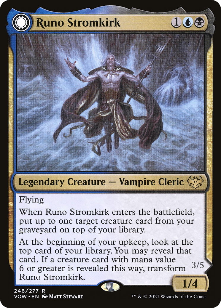Image of Runo Stromkirk (VOW-246) - Innistrad: Crimson Vow: (Double Faced Transform) Foil