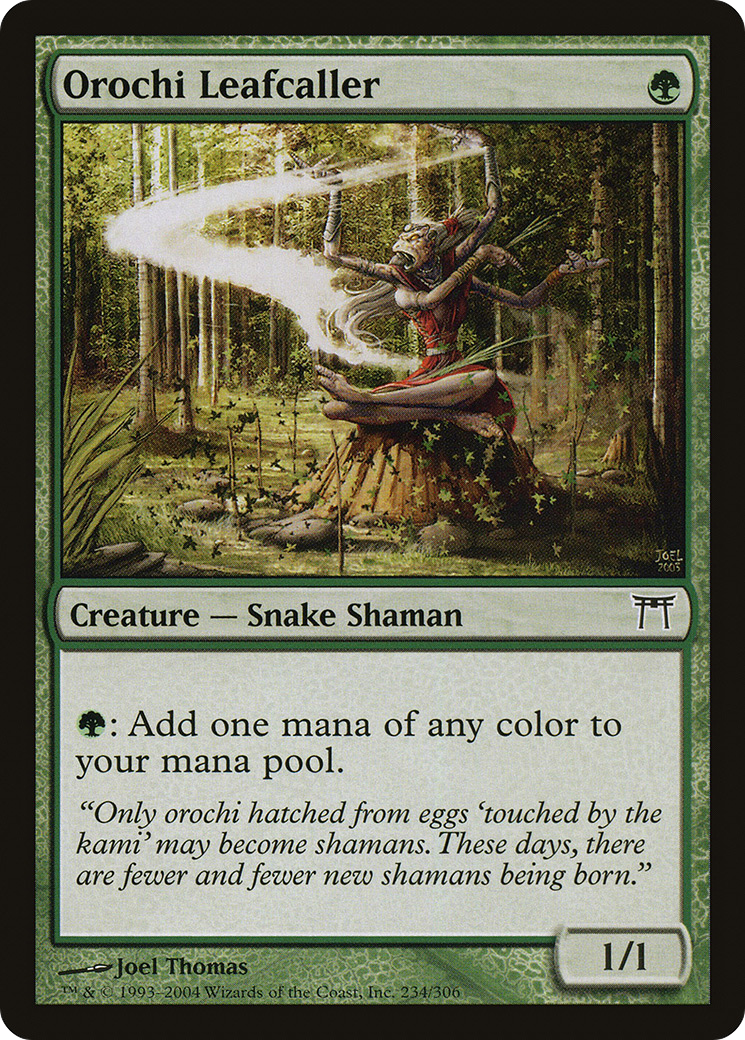 Image of Orochi Leafcaller (CHK-234) - Champions of Kamigawa Foil
