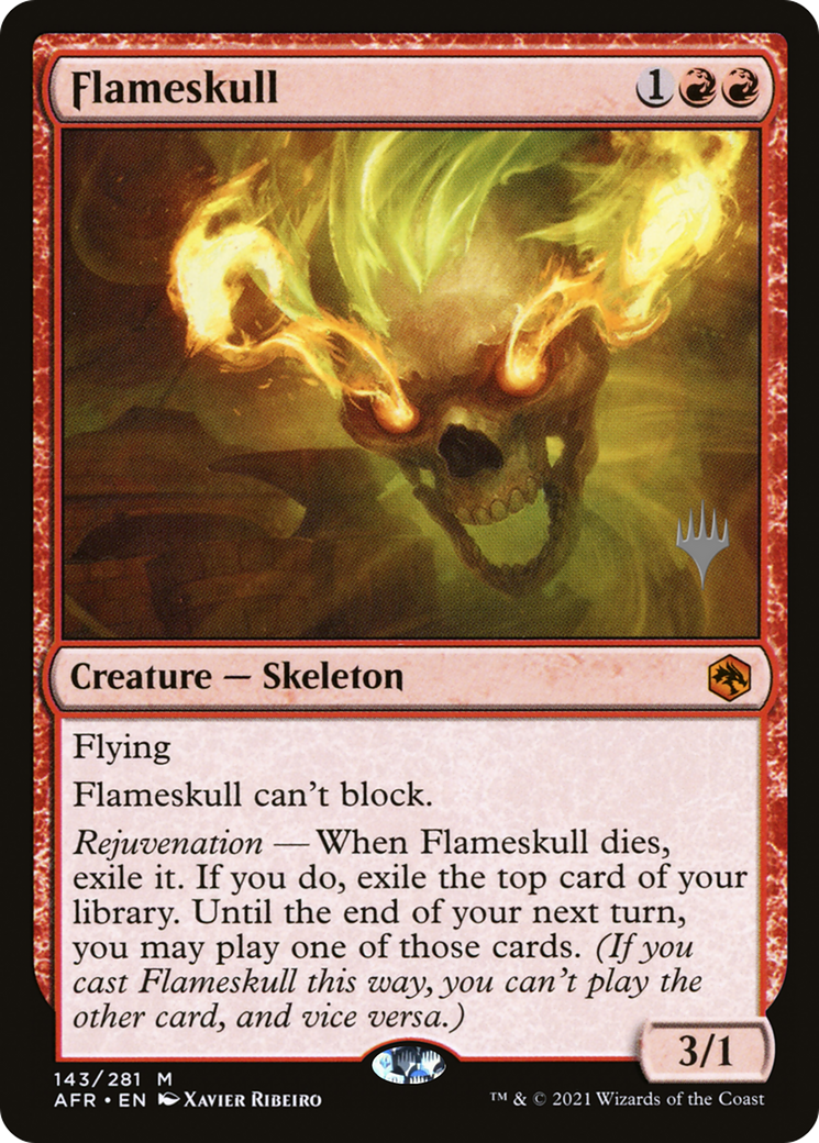 Image of Flameskull (PPAFR-143) - Adventures in the Forgotten Realms Promos Foil