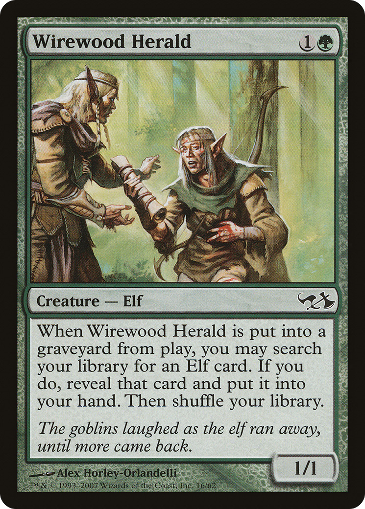 Image of Wirewood Herald (EVG-016) - Duel Decks: Elves vs. Goblins