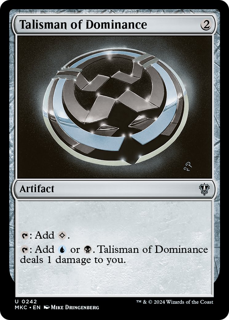 Image of Talisman of Dominance (MKC-242) - Murders at Karlov Manor Commander
