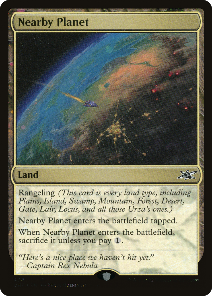 Image of Nearby Planet (Galaxy Foil) (UNF-484) - Unfinity Foil