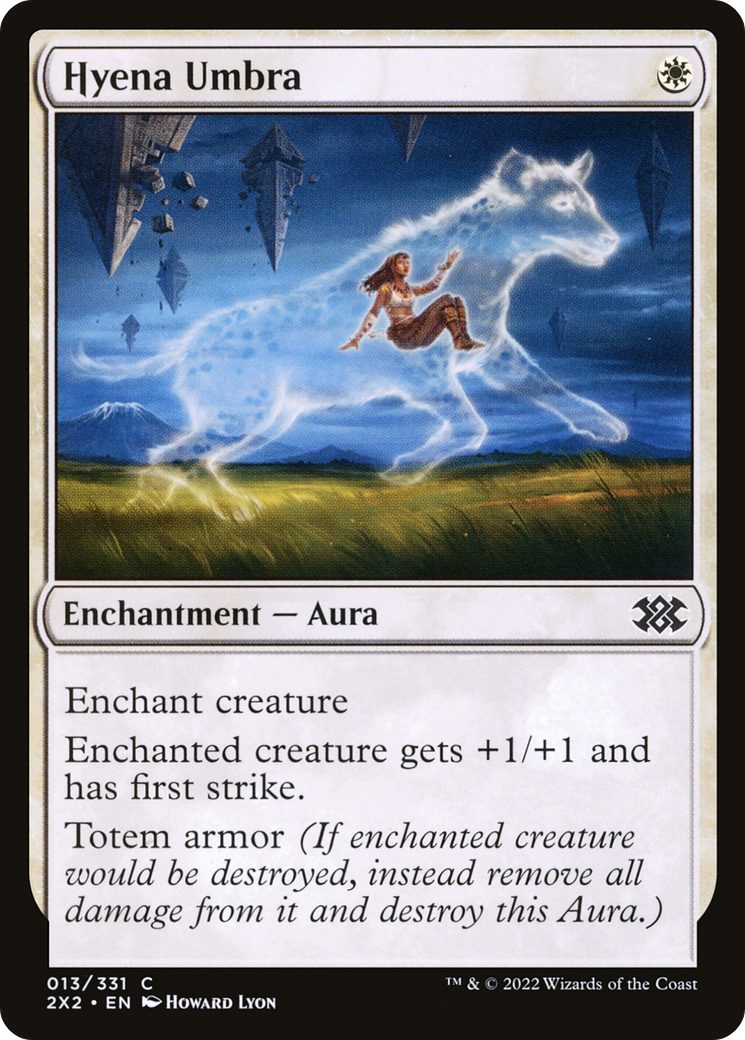 Image of Hyena Umbra (2X2-013) - Double Masters 2022 Foil