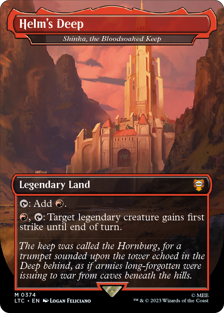 Image of Helm's Deep - Shinka, the Bloodsoaked Keep (LTC-374) - Tales of Middle-earth Commander / Helm's Deep (Borderless)