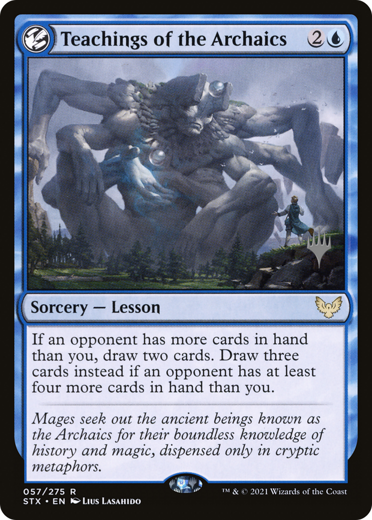 Image of Teachings of the Archaics (PPSTX-057) - Strixhaven: School of Mages Promos: (lesson) Foil