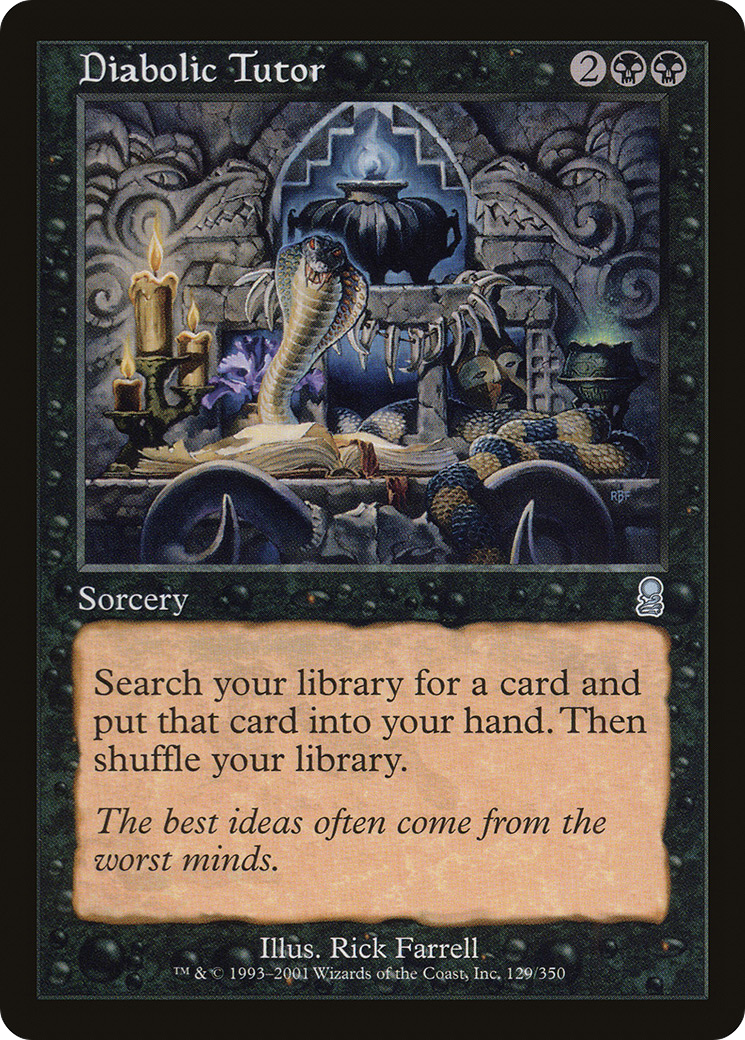 Image of Diabolic Tutor (ODY-129) - Odyssey