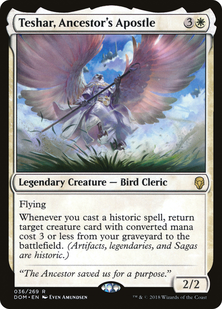 Image of Teshar, Ancestor's Apostle (DOM-036) - Dominaria