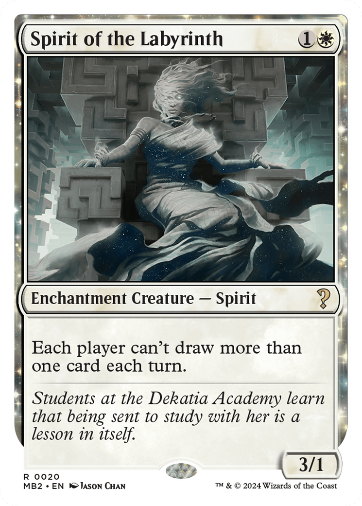 Image of Spirit of the Labyrinth (White Border) (MB2-020) - Mystery Booster 2: (enchantment)