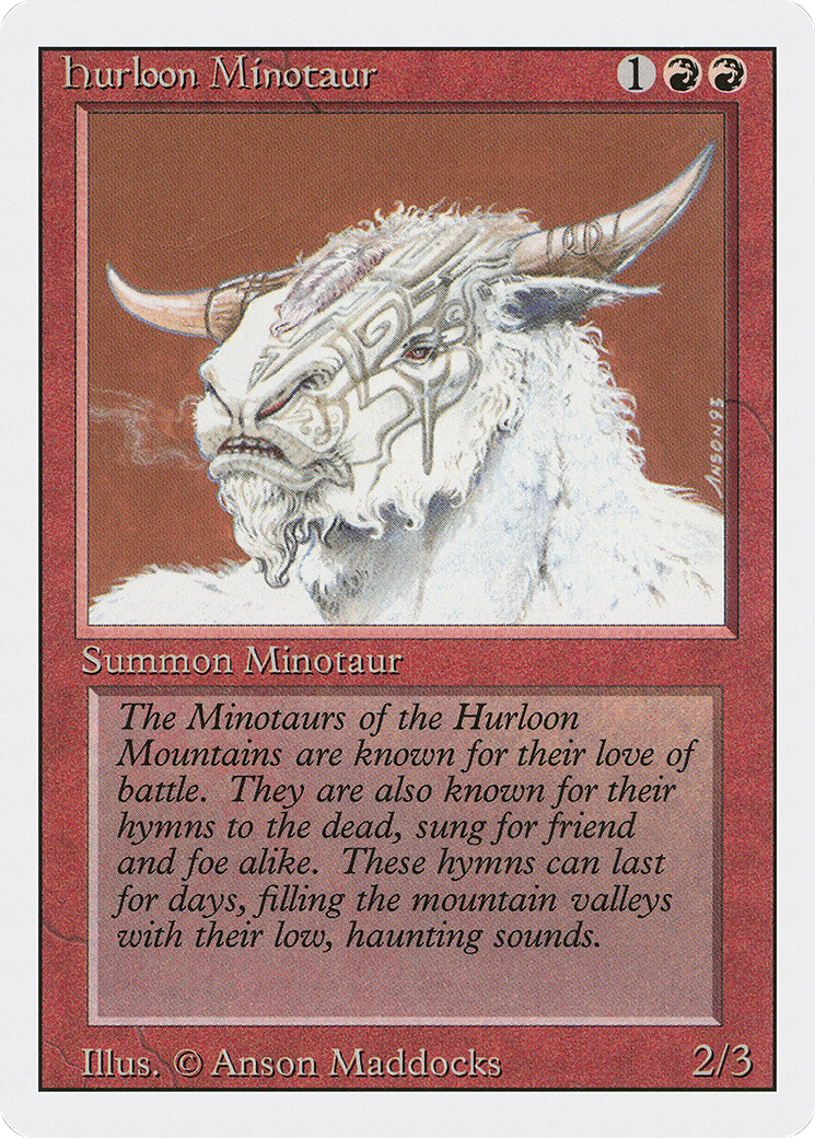 Image of Hurloon Minotaur (3ED-) - Revised Edition