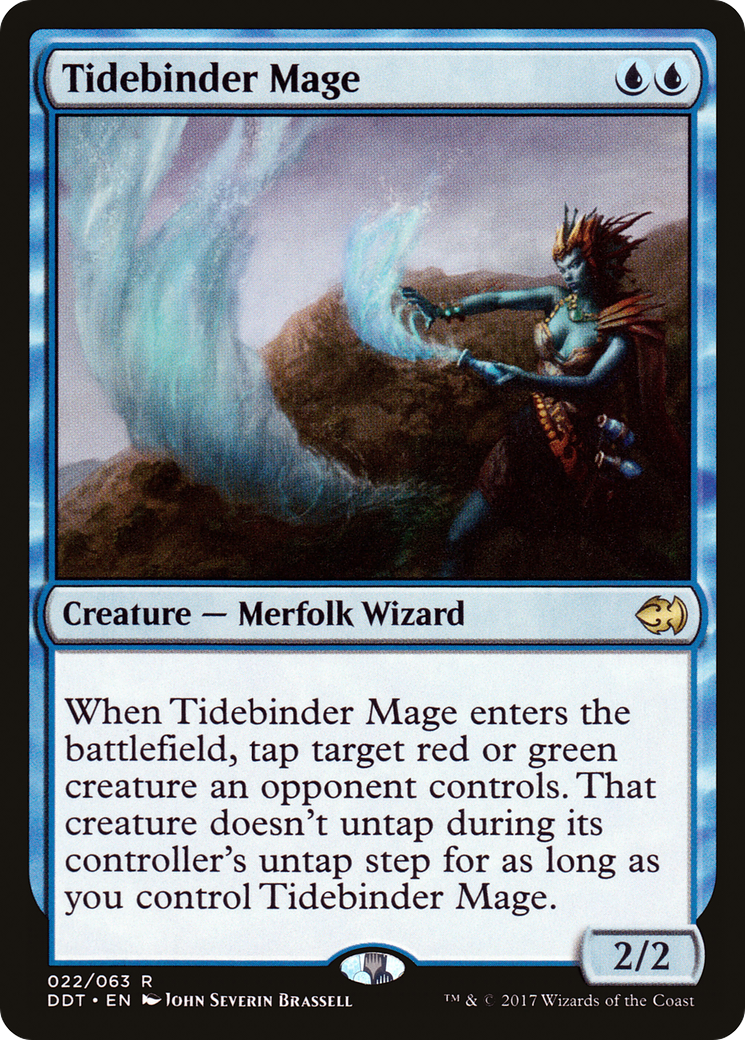 Image of Tidebinder Mage (DDT-022) - Duel Decks: Merfolk vs. Goblins