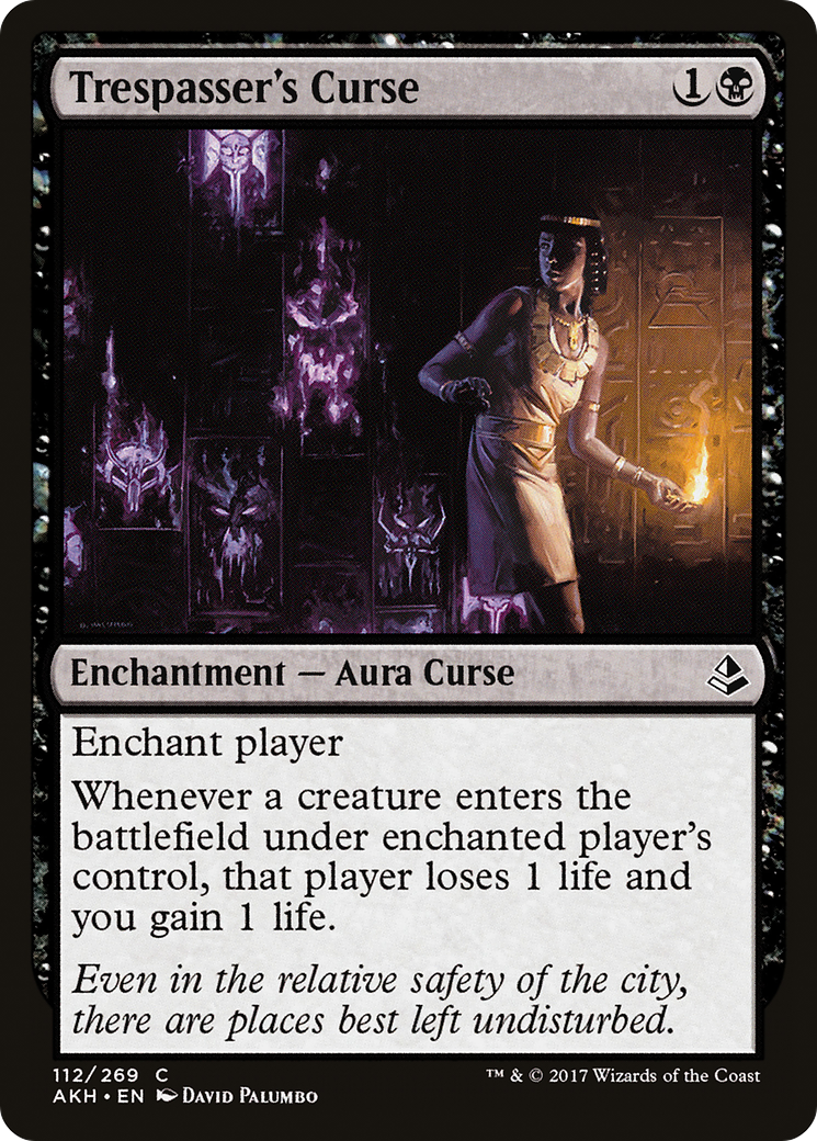 Image of Trespasser's Curse (AKH-112) - Amonkhet Foil