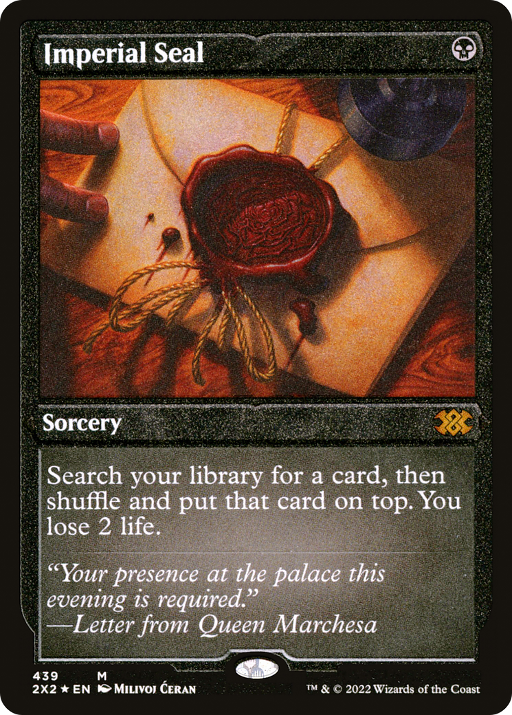 Image of Imperial Seal (Foil Etched) (2X2-439) - Double Masters 2022 Foil