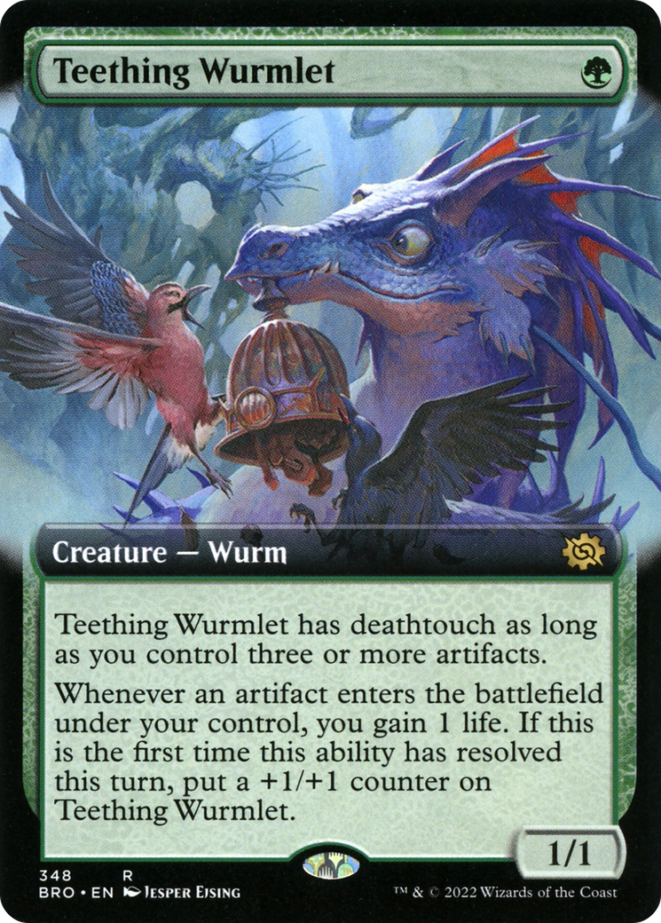 Image of Teething Wurmlet (Extended Art) (BRO-348) - The Brothers' War: (Extended Art)