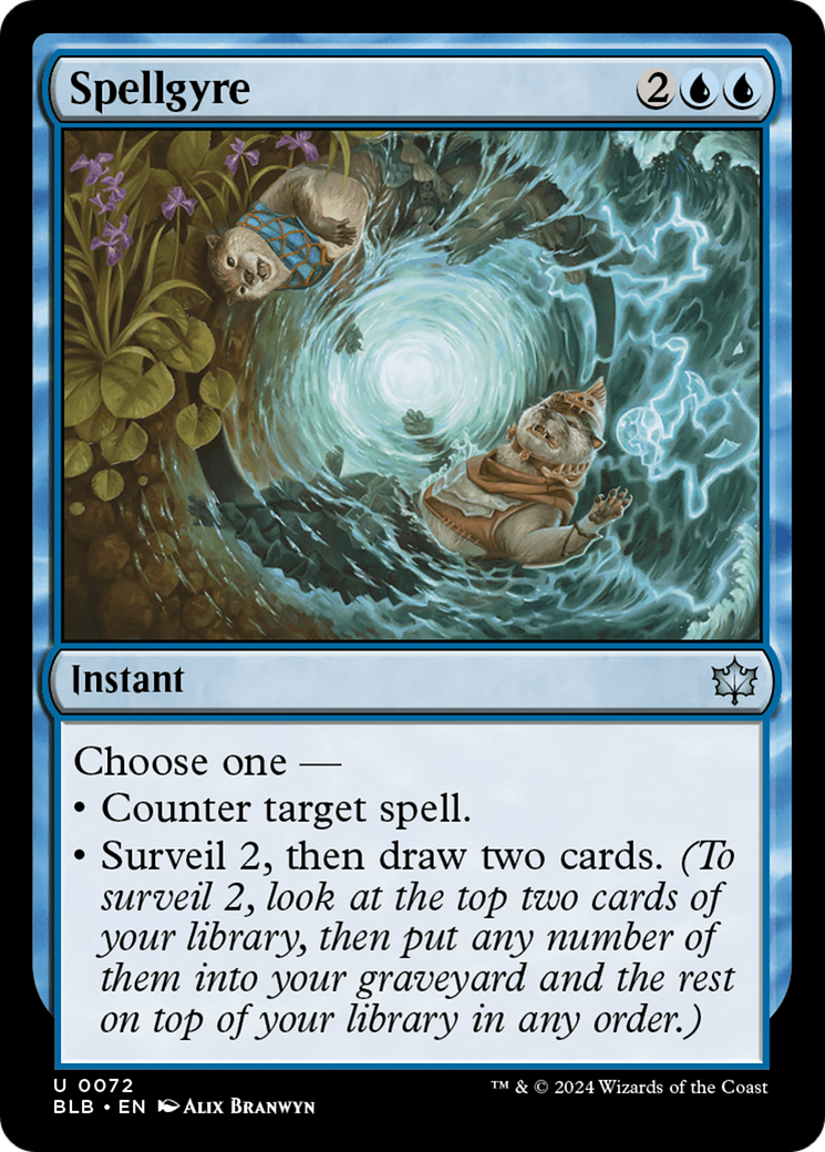 Image of Spellgyre (BLB-072) - Bloomburrow Foil