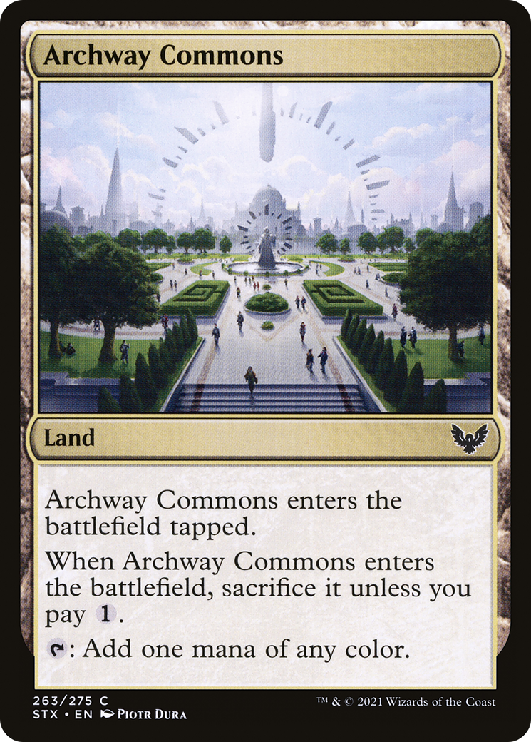Image of Archway Commons (STX-263) - Strixhaven: School of Mages Foil