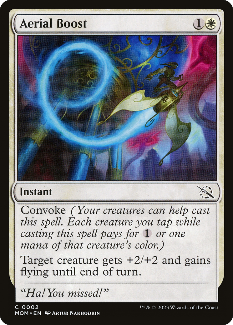 Image of Aerial Boost (MOM-002) - March of the Machine Foil
