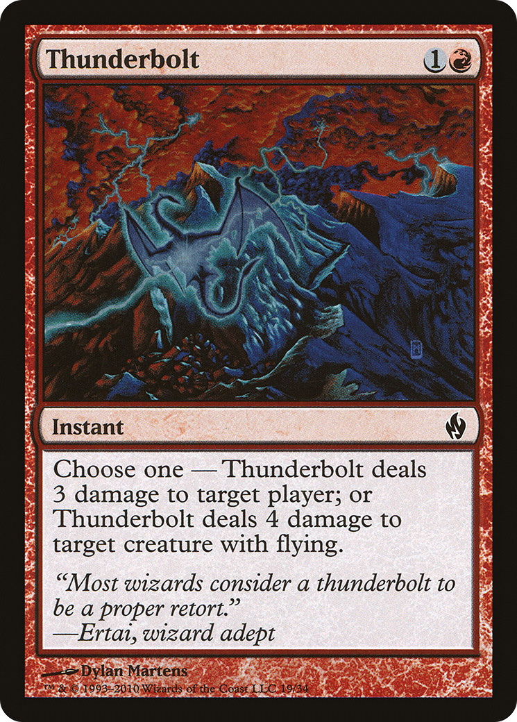 Image of Thunderbolt (PD2-019) - Premium Deck Series: Fire and Lightning Foil