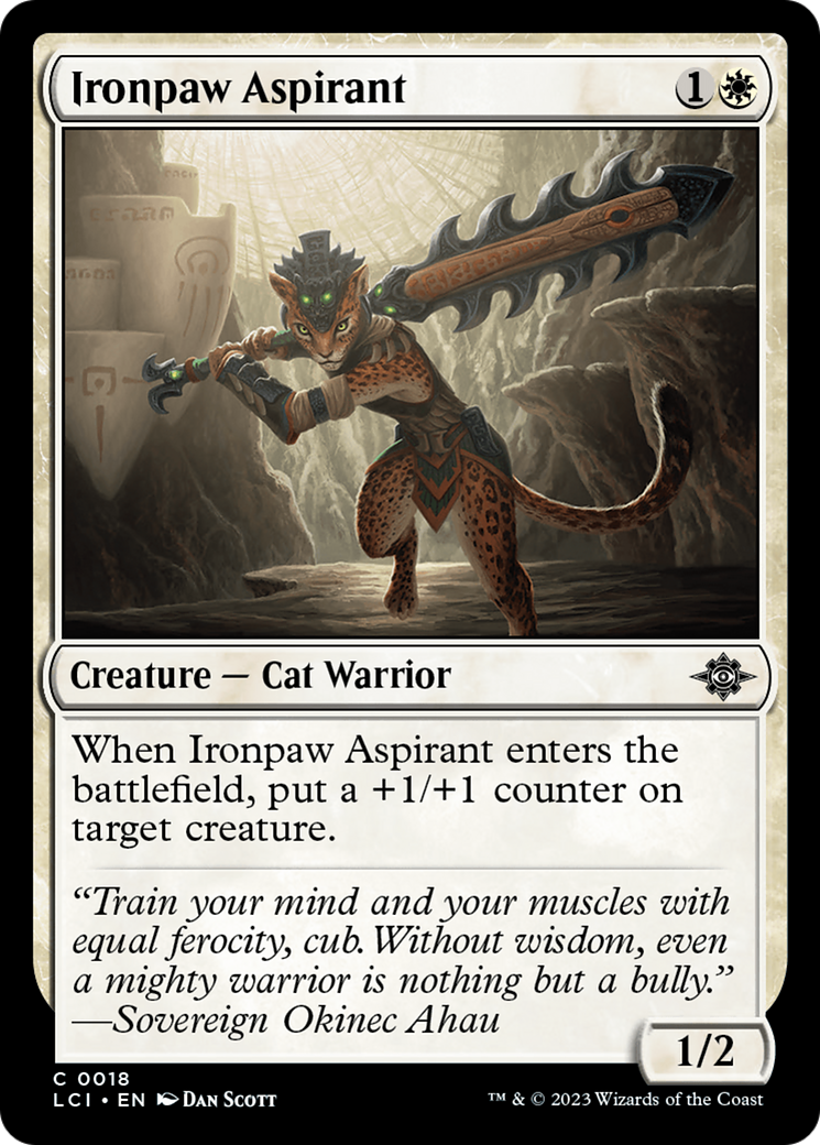 Image of Ironpaw Aspirant (LCI-018) - The Lost Caverns of Ixalan Foil