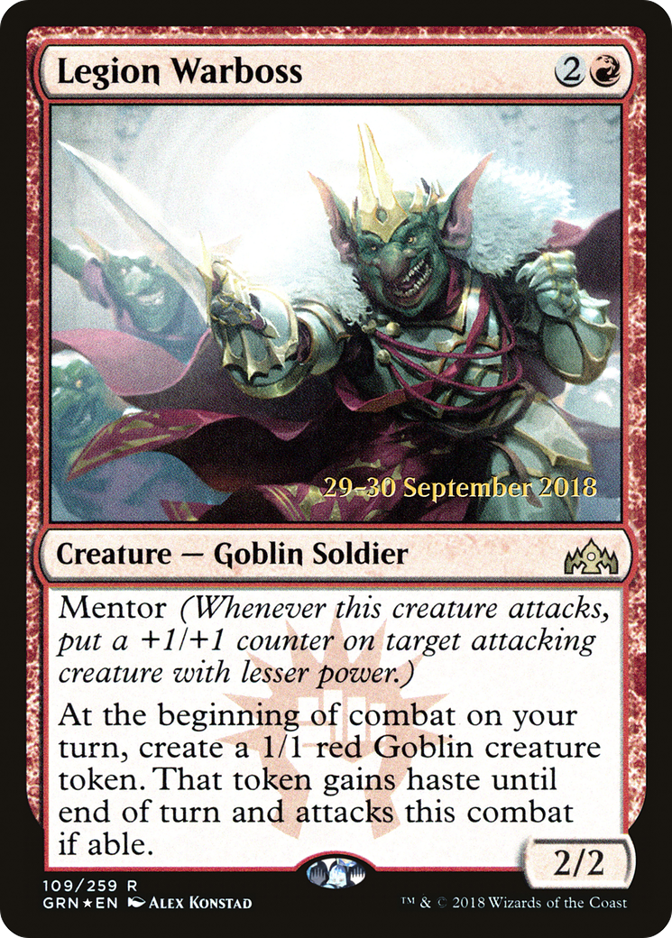 Image of Legion Warboss (PRE-109) - Guilds of Ravnica Promos Foil