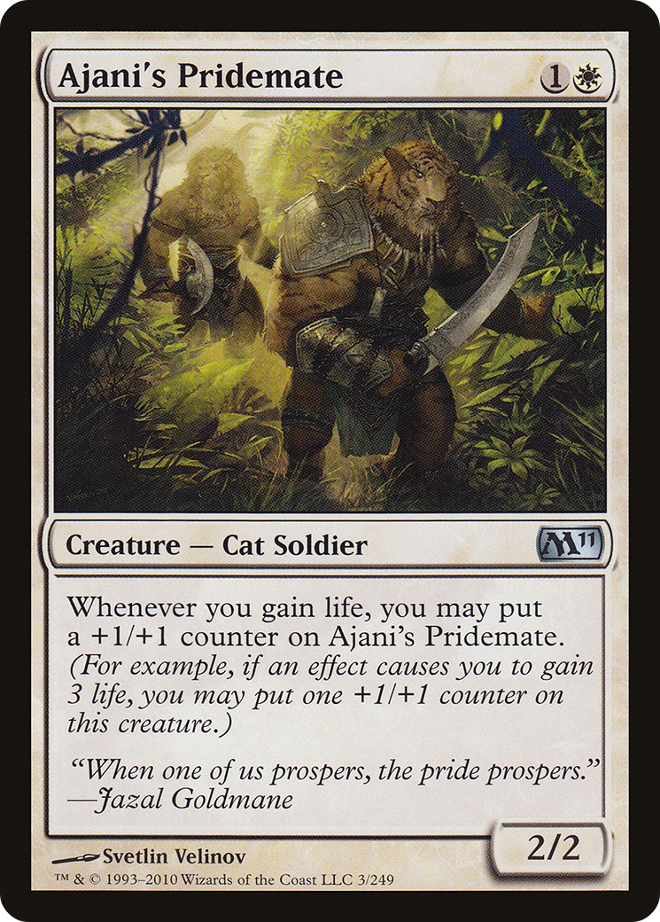 Image of Ajani's Pridemate (M11-003) - Magic 2011 Foil