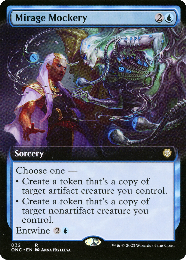 Image of Mirage Mockery (Extended Art) (ONC-032) - Phyrexia: All Will Be One Commander: (Extended Art) Foil