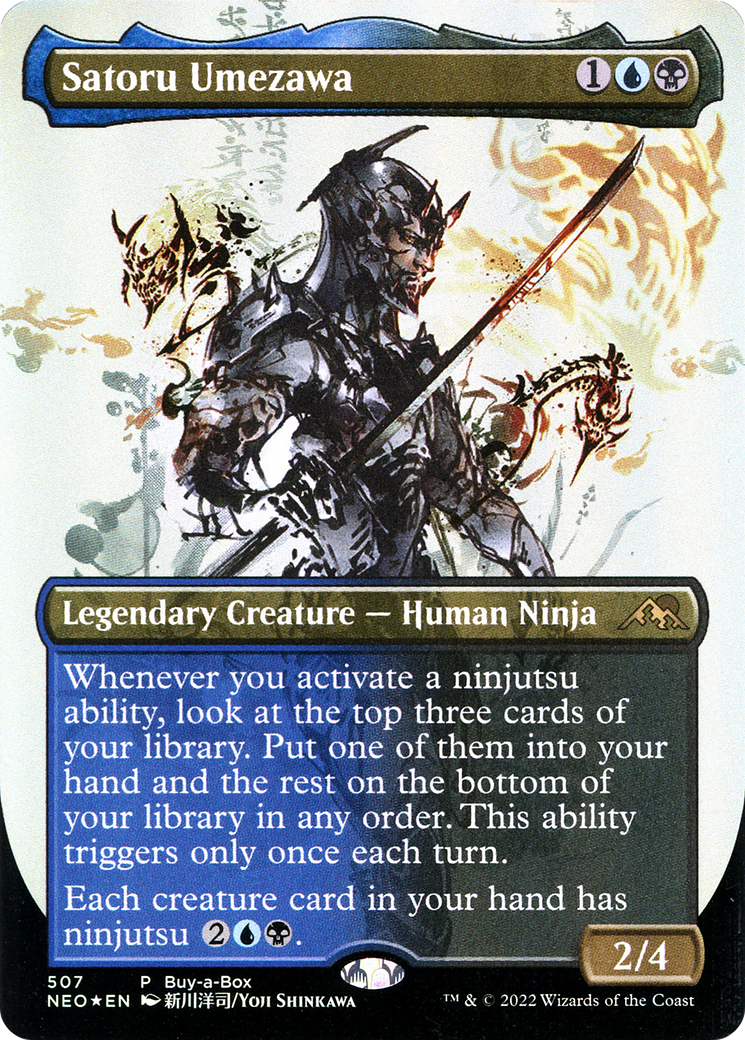 Image of Satoru Umezawa (BABP-507) - Kamigawa: Neon Dynasty (Borderless) Foil