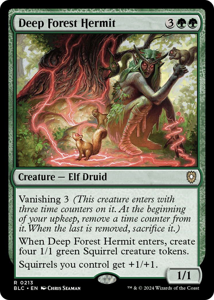 Image of Deep Forest Hermit (BLC-213) - Bloomburrow Commander