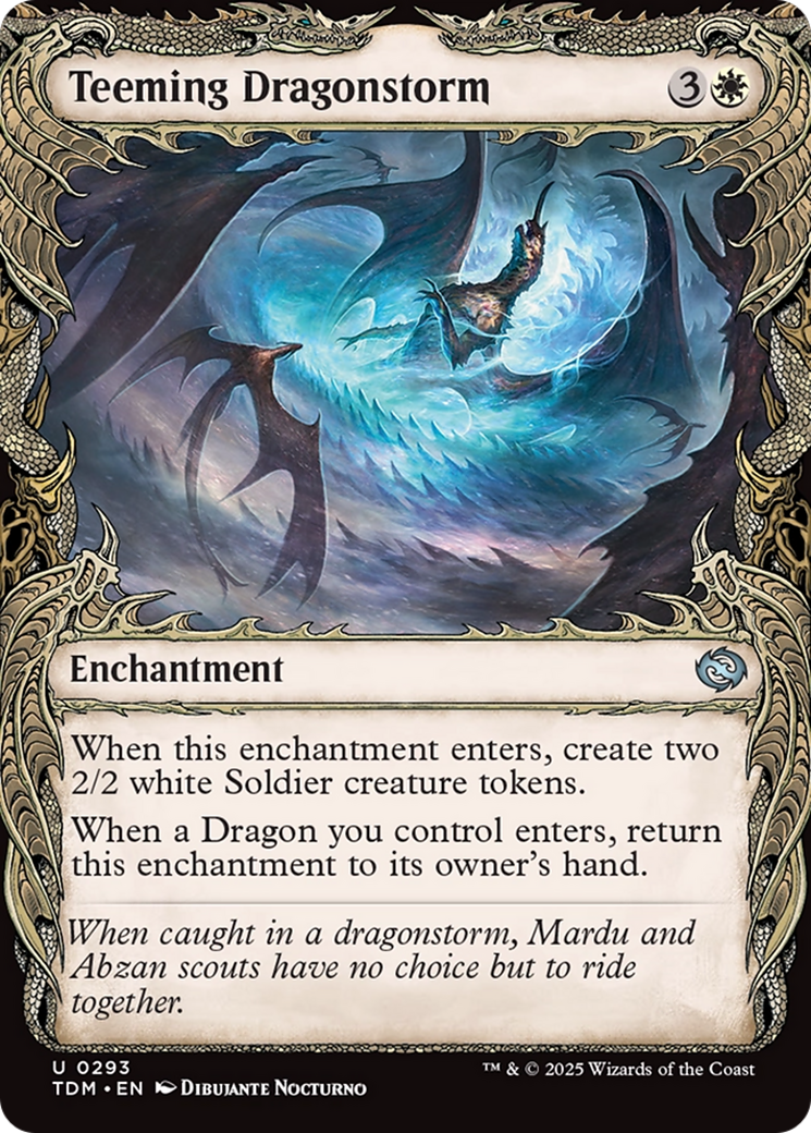 Image of Teeming Dragonstorm (Showcase) (TDM-293) - Tarkir: Dragonstorm: (Showcase, enchantment)