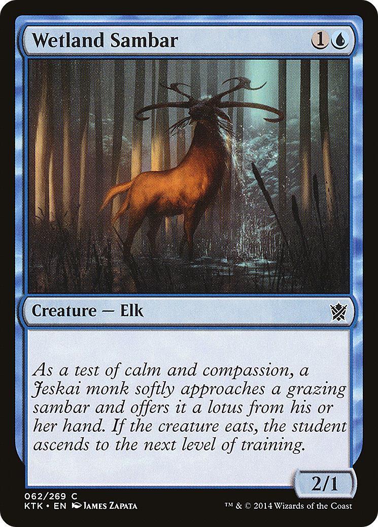 Image of Wetland Sambar (KTK-062) - Khans of Tarkir Foil