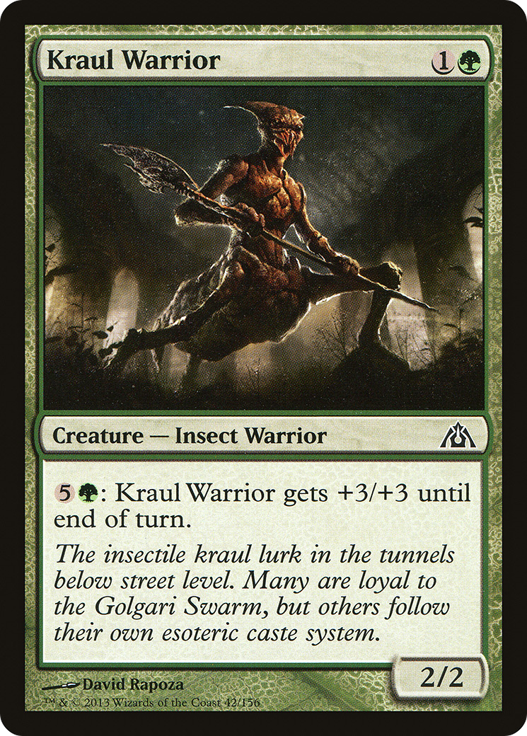 Image of Kraul Warrior (DGM-042) - Dragon's Maze Foil