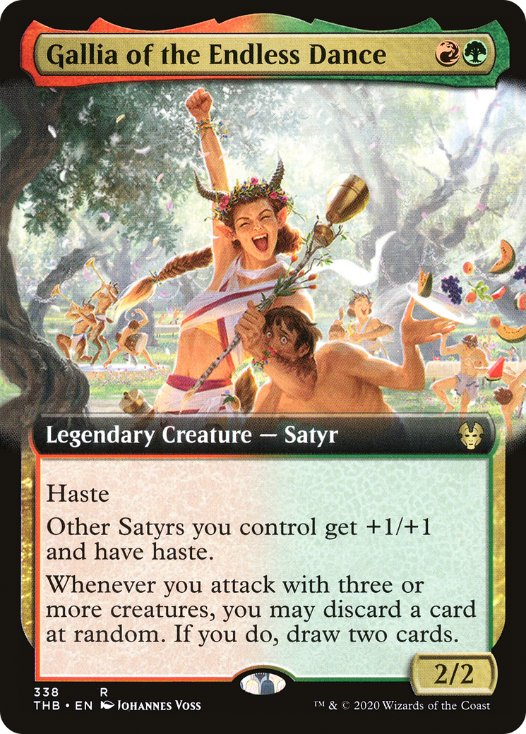 Image of Gallia of the Endless Dance (Extended Art) (THB-338) - Theros Beyond Death: (Extended Art)