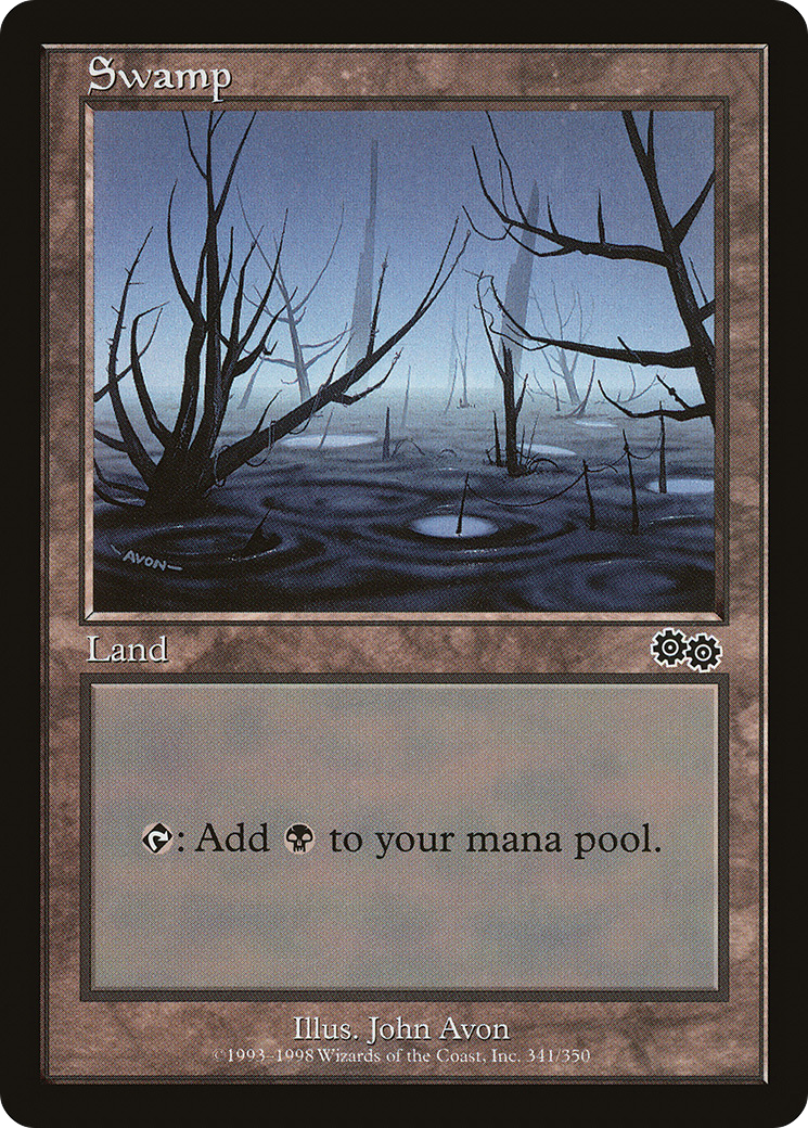 Image of Swamp (341) (USG-341) - Urza's Saga