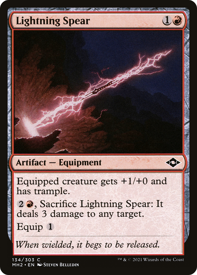 Image of Lightning Spear (MH2-134) - Modern Horizons 2 Foil