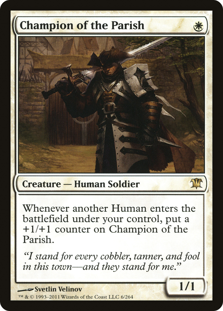 Image of Champion of the Parish (ISD-006) - Innistrad Foil