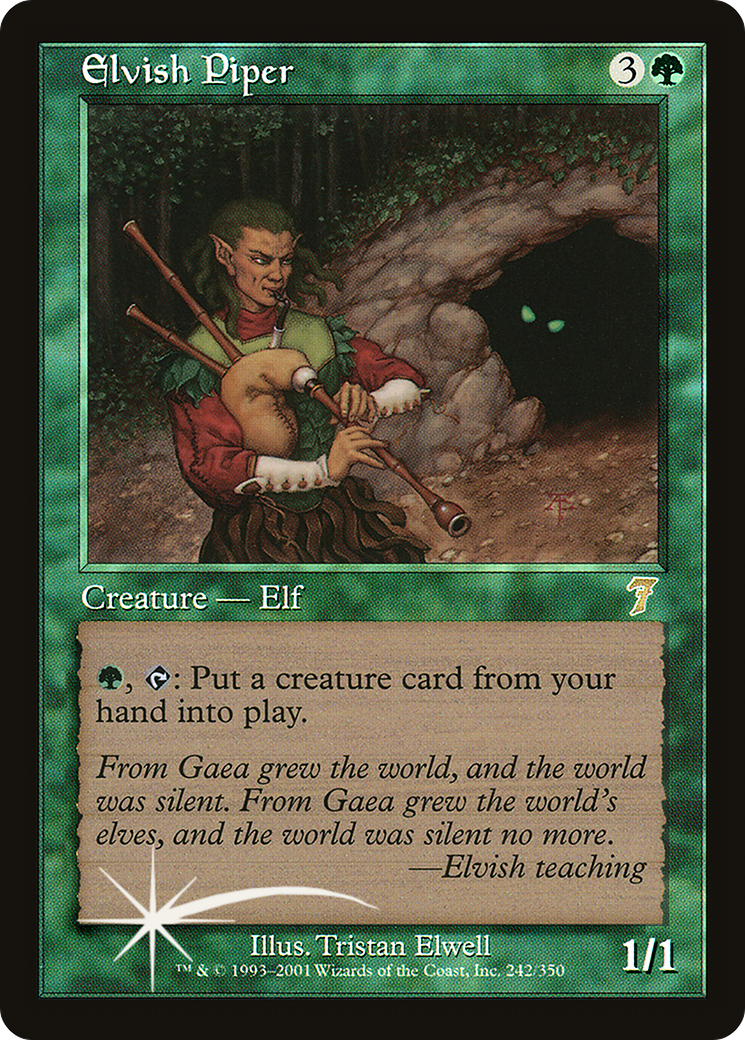 Image of Elvish Piper (7ED-242) - 7th Edition Foil