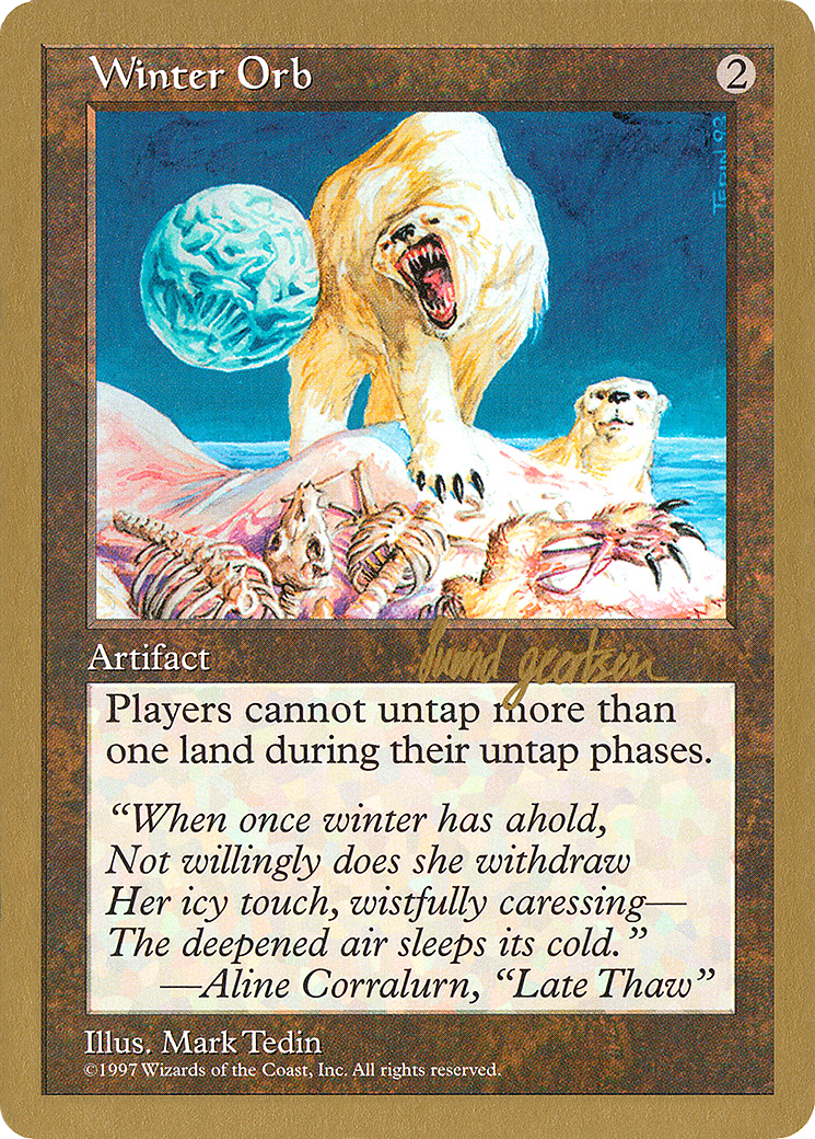 Image of Winter Orb - 1997 Svend Geertsen (5ED) (WCD-) - World Championship Decks 1997